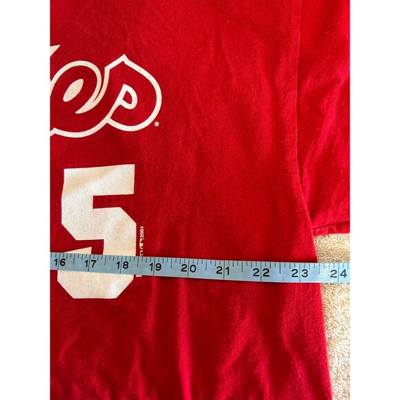 Philadelphia Phillies Hall Of Famer Jim Thome Vintage Men's Large Red T-Shirt - Picture 5 of 8